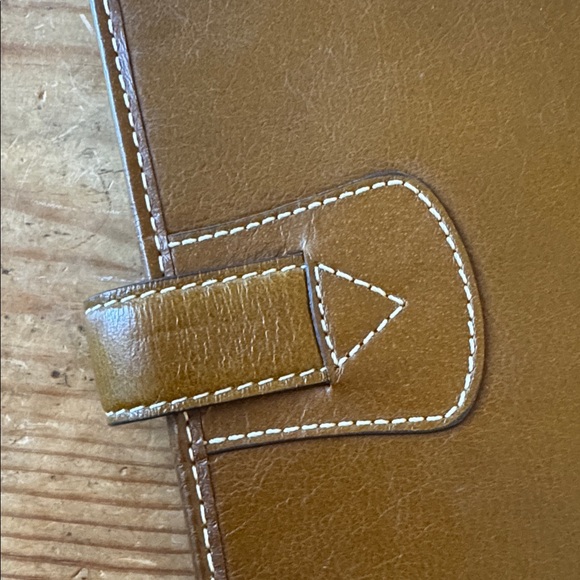 Filofax Malden Ochre Brown Personal Binder Planner Upgraded 30mm Rings in Gold - Picture 5 of 17